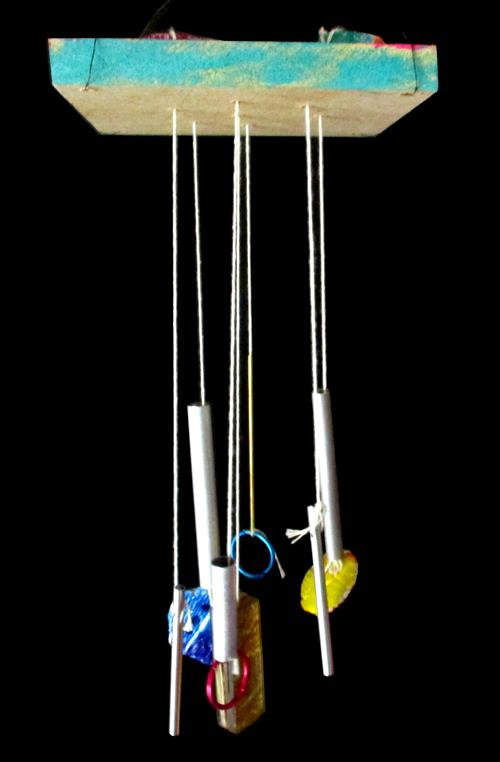 Windchimes with beads and metal tubes